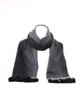Italian Multi Shades Pom Pom Woolen Scarf-Black
