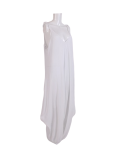 Italian Plain Cami Strappy Side Pocket Lagenlook Jumpsuit-White