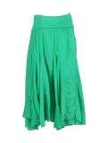 Italian Plain Cotton Skirt-Green