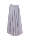 Italian Plain Cotton Skirt-Grey
