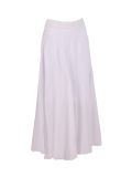 Italian Plain Cotton Skirt-White