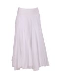Italian Plain Cotton Skirt-White