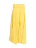 Italian Plain Cotton Skirt-Yellow