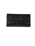 Italian Shiny Leather Handmade Clutch Bag -Black