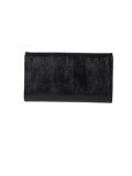 Italian Shiny Leather Handmade Clutch Bag -Black back