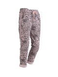 Italian Side Glittery Stripes Leopard Print Stretchable Trouser-Pink