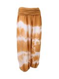Italian Tie & Dye Harem Trouser-Gold