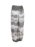 Italian Tie & Dye Harem Trouser-Khaki