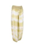 Italian Tie & Dye Harem Trouser-Lime green