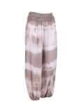 Italian Tie & Dye Harem Trouser-Mocha