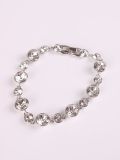 Rhodium Plated Crystal Bracelet-1