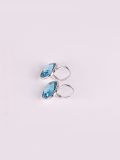Rhodium Plated Crystal Earrings-2