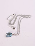 Rhodium Plated Crystal Necklace-1
