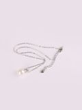 Rhodium Plated Crystal Necklace-1