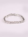 Rhodium Plating Crystal Bracelet-1