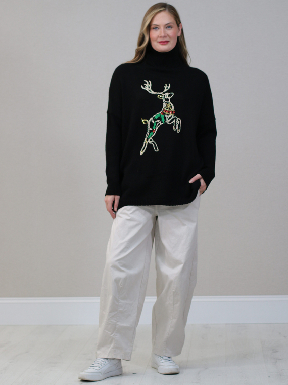 Reindeer Xmas Knitted Jumper