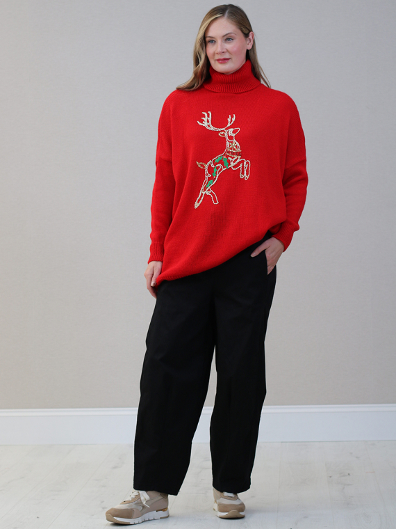 Reindeer Xmas Knitted Jumper