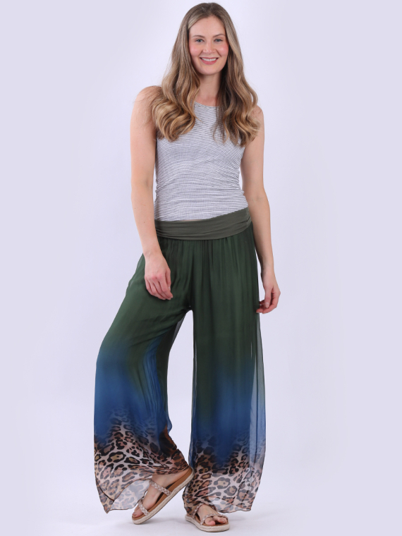 Wide Leg Silk Trouser