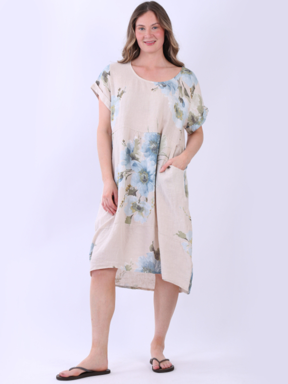 Floral Linen Dress