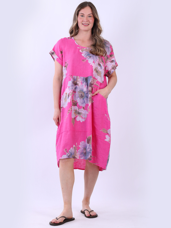 Floral Linen Dress