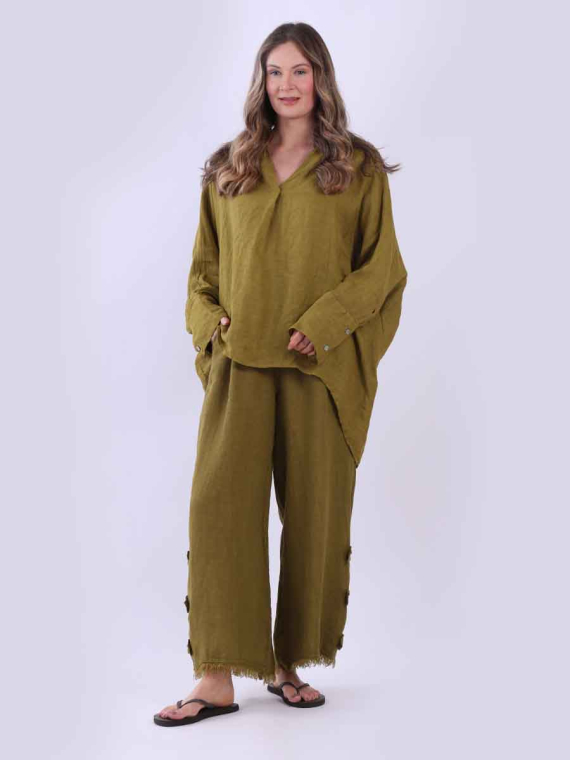 Batwing Linen Top