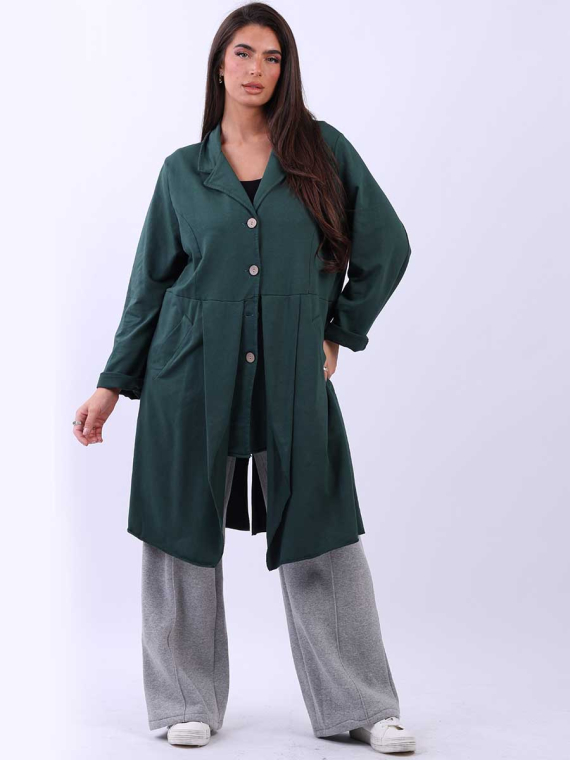 Plus size cotton blazer on sale
