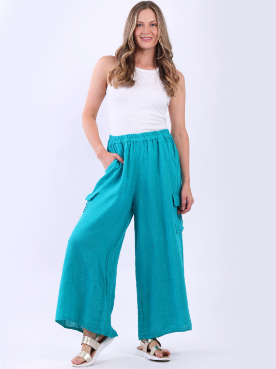 Wide Leg Linen Pant