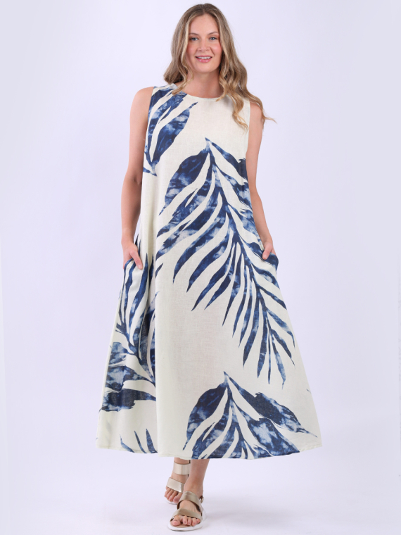 Linen Sleeveless Tank Dress