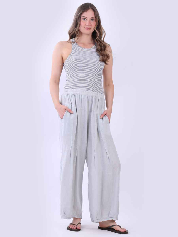Linen Wide Leg Trouser