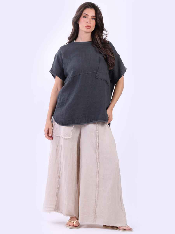 Women Baggy Linen Top