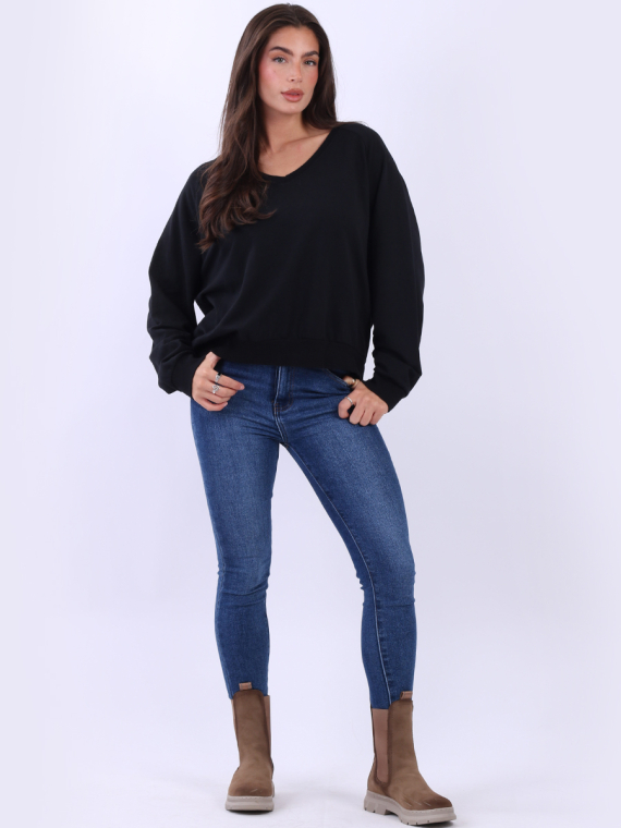 Cotton Crop Sweat Top