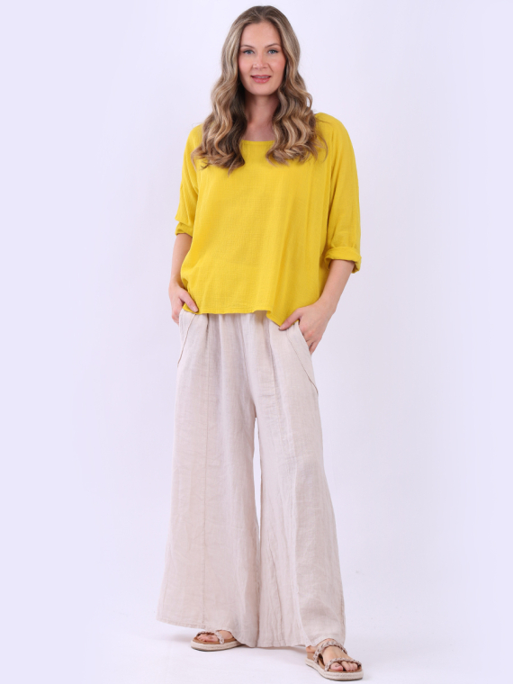 Cotton Lagenlook Crop Top