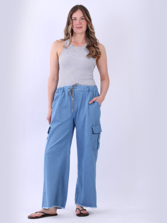 Denim Cargo Pant