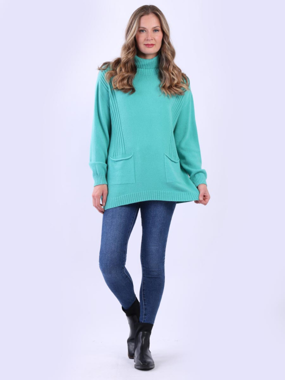 Turtle Neck Knitted Jumper
