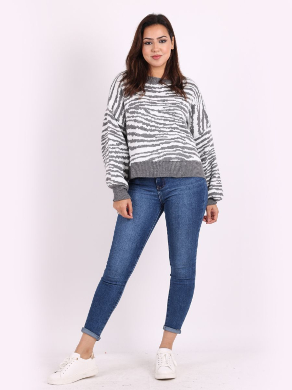 Stripy Knitted Jumper