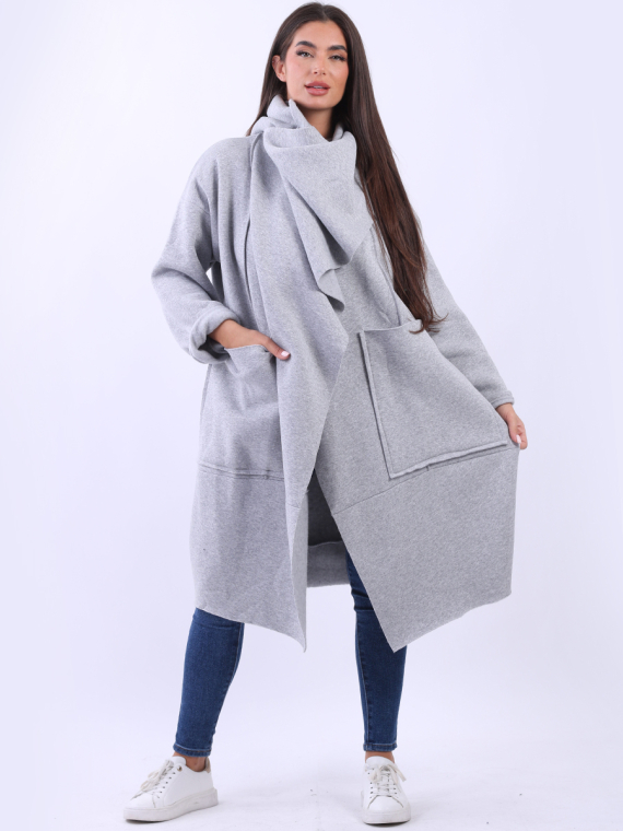 Plus size wrap coat sales