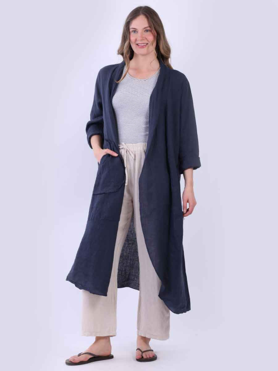 Solid Linen Cardigan
