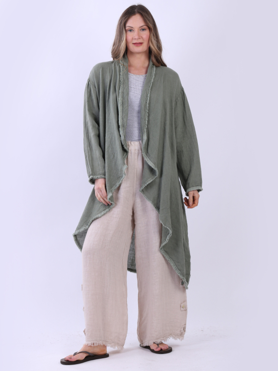 Oversized Linen Cardigan