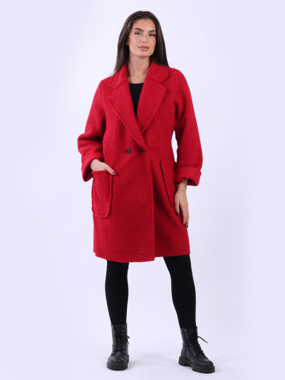 Plus Size Woolen Coat