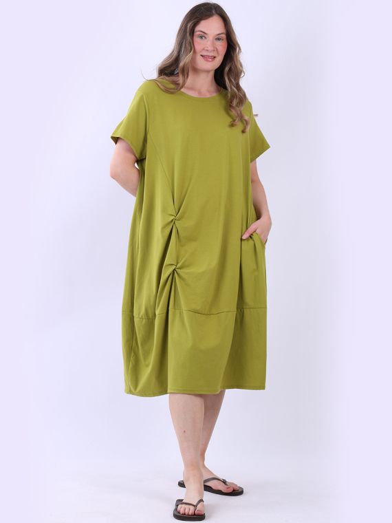Plus Size Plain Cotton Dress