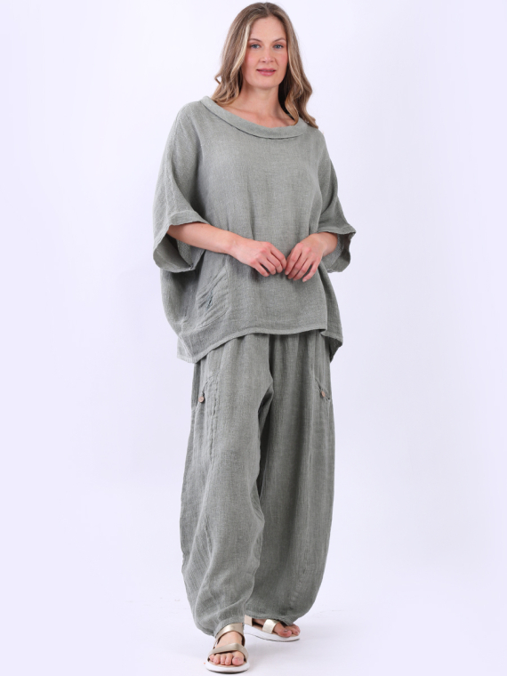 Vintage Washed Linen Top