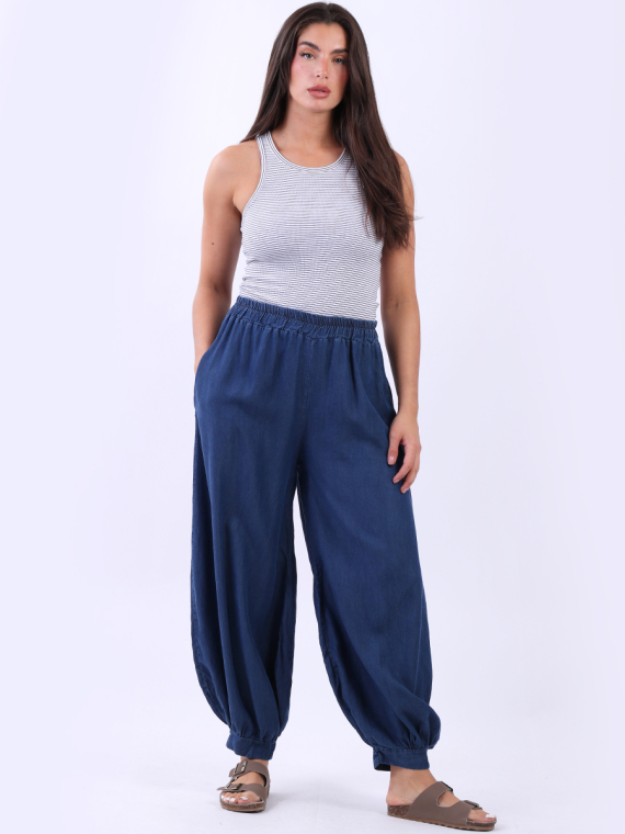 Plain Denim Trouser