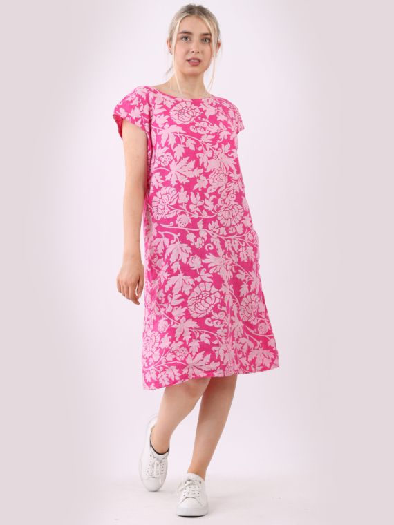 Linen cap sleeve dress clearance