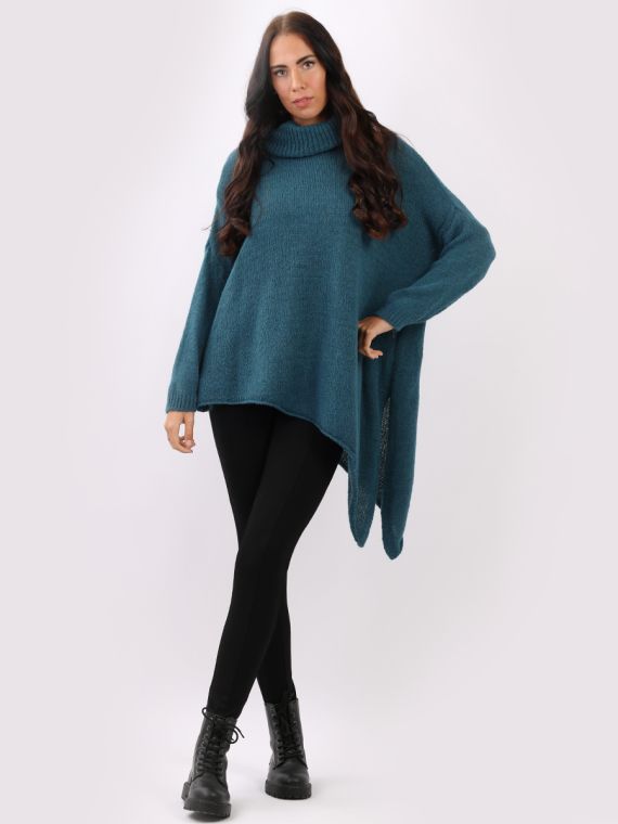 Oversize cowl neck clearance sweater