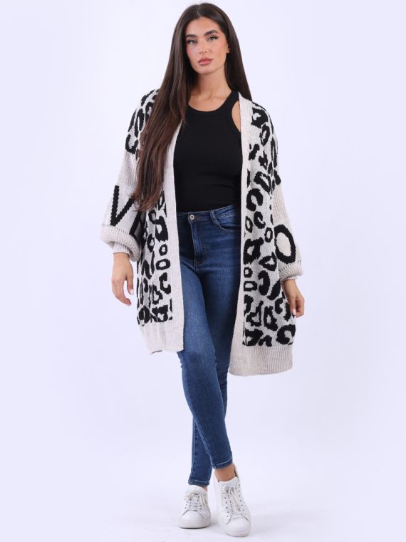 Leopard open hotsell front cardigan
