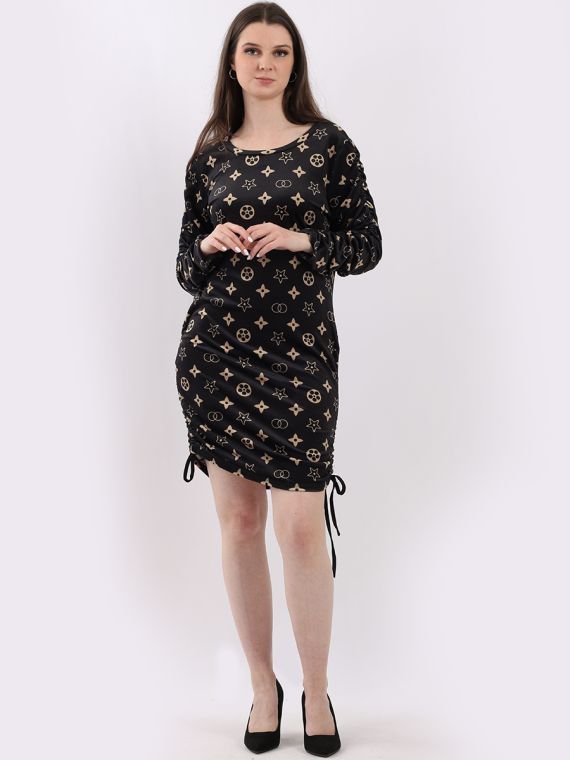 Ruched outlet string dress