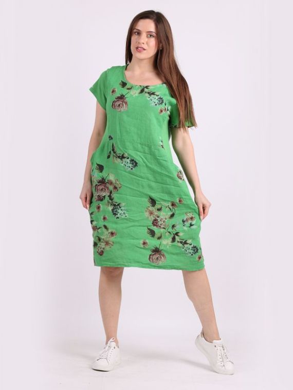Linen sleeve dress 2025
