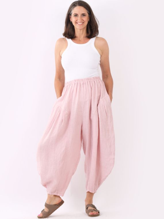 Linen new arrivals balloon pants