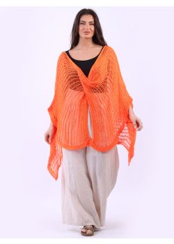 Italian Front Wrapped Plain Knitted Beach Cover Up