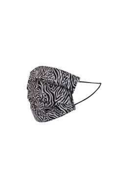 Italian Made Zebra Print Washable Cotton Face Mask (PACK OF 5)